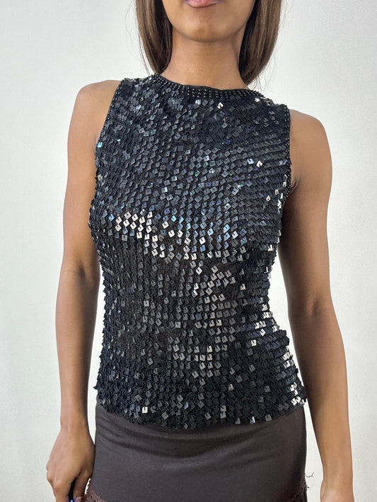 BEST PICKS | small black sequin top