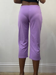 athleisure edit | small purple cropped joggers