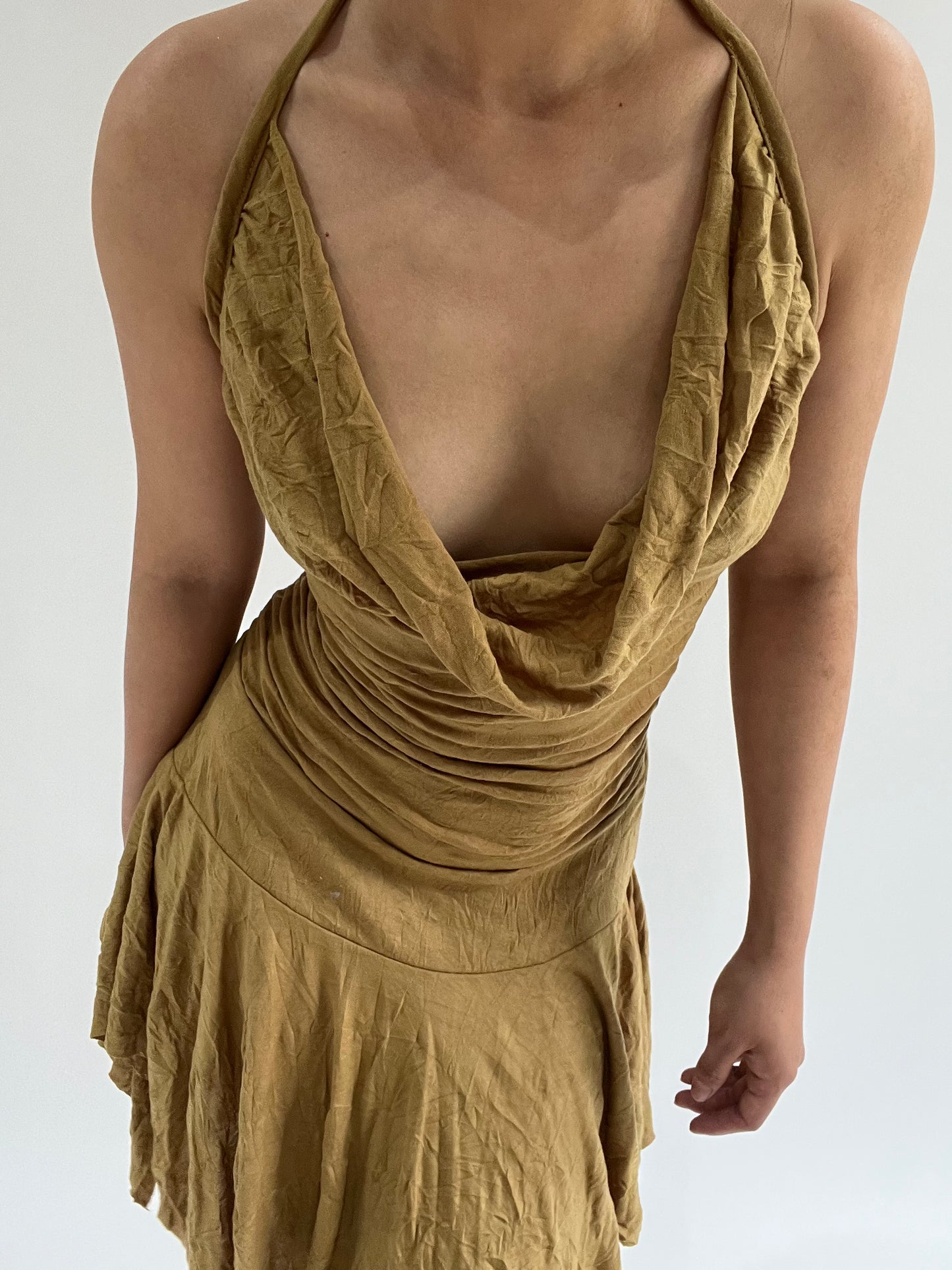 ‼️ small yellow sleeveless dress