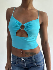 sailor drop | Pequeno anel azul detalhe camisola