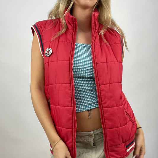 CHALET GIRL DROP |medium red moncler gilet