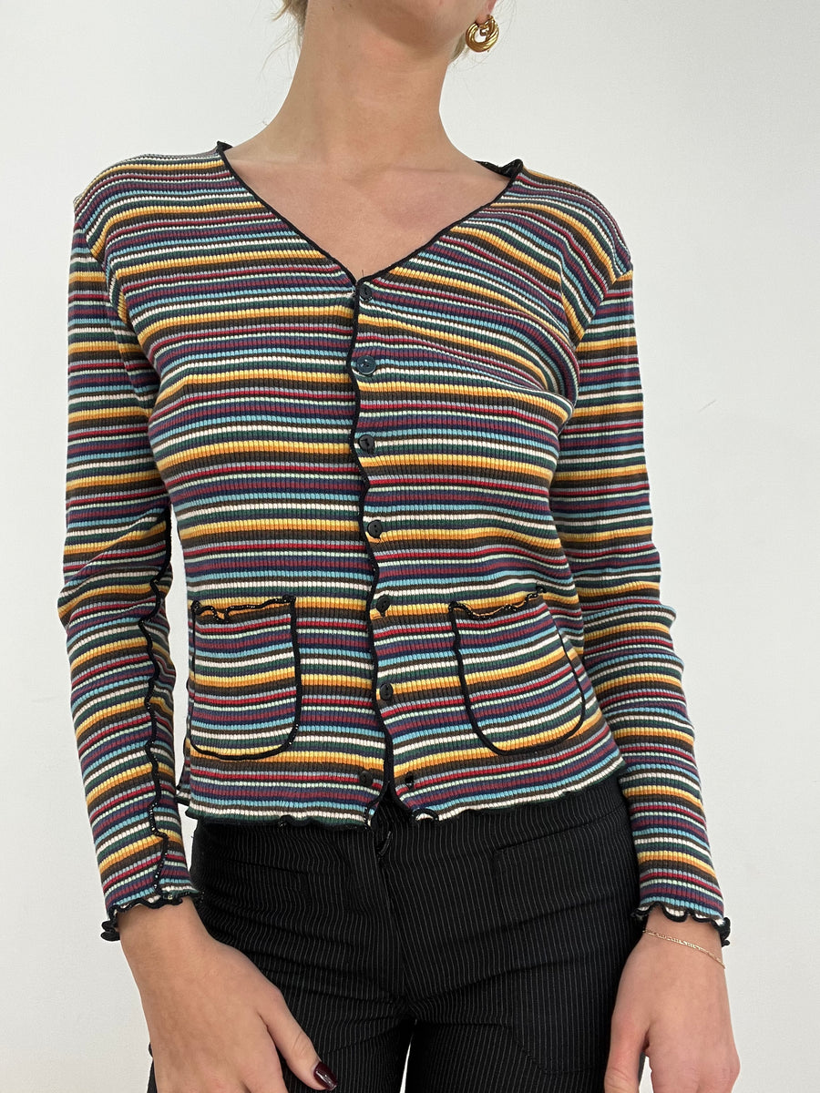 WINTER ESSENTIALS | Cárdigan de rayas kookai multicolor medio