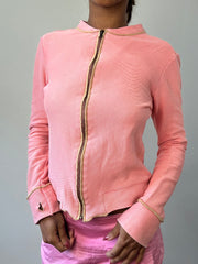 BEST PICKS | small pink diesel zip up long sleeve top