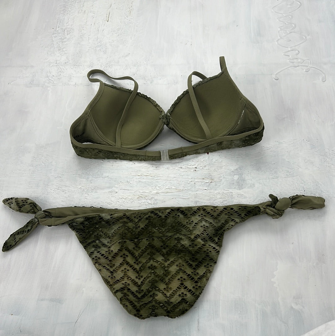 COACHELLA DROP | small khaki green tezenis matching bikini