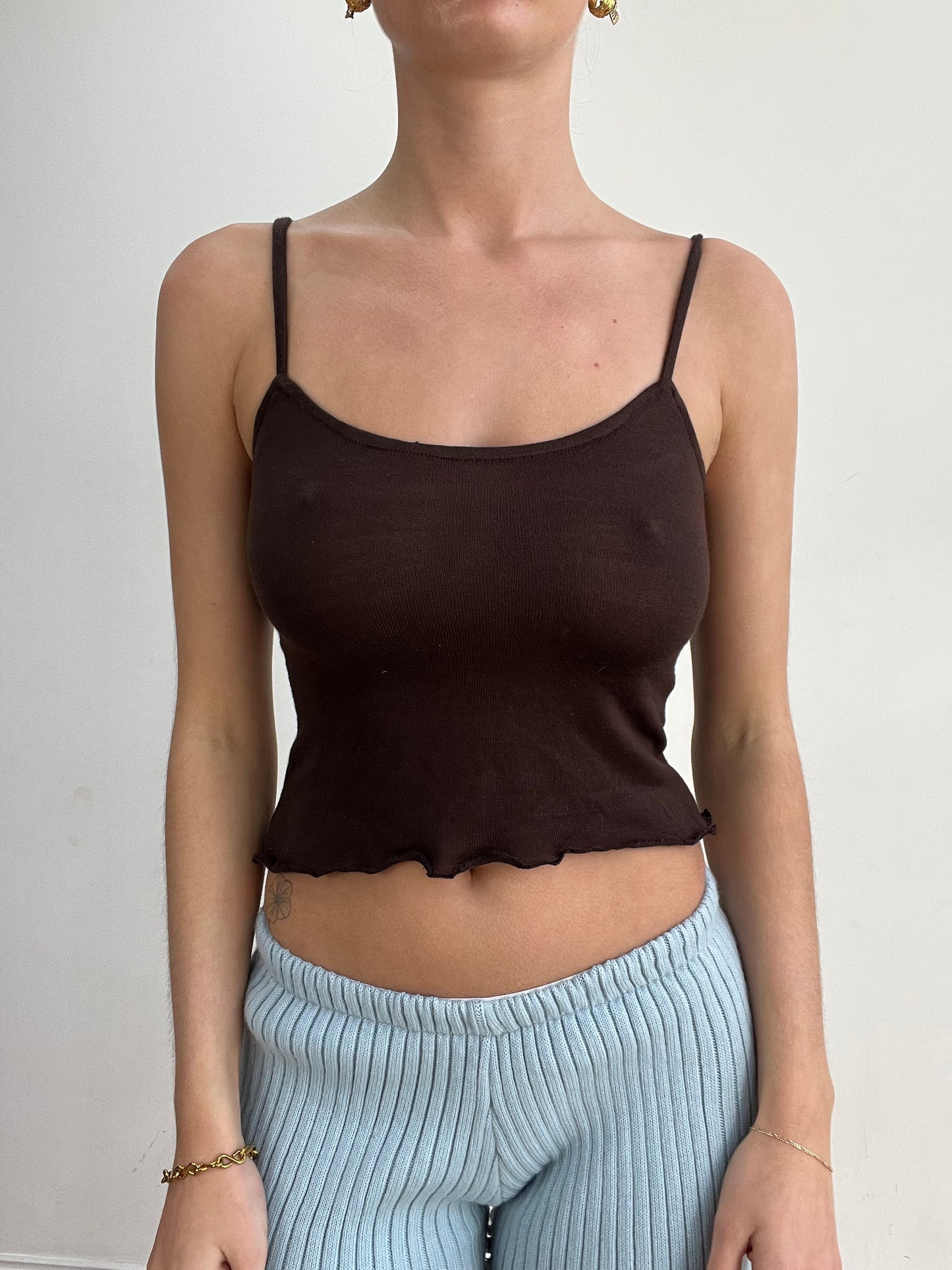 #392 SAMPLE SALE | xs brown cami