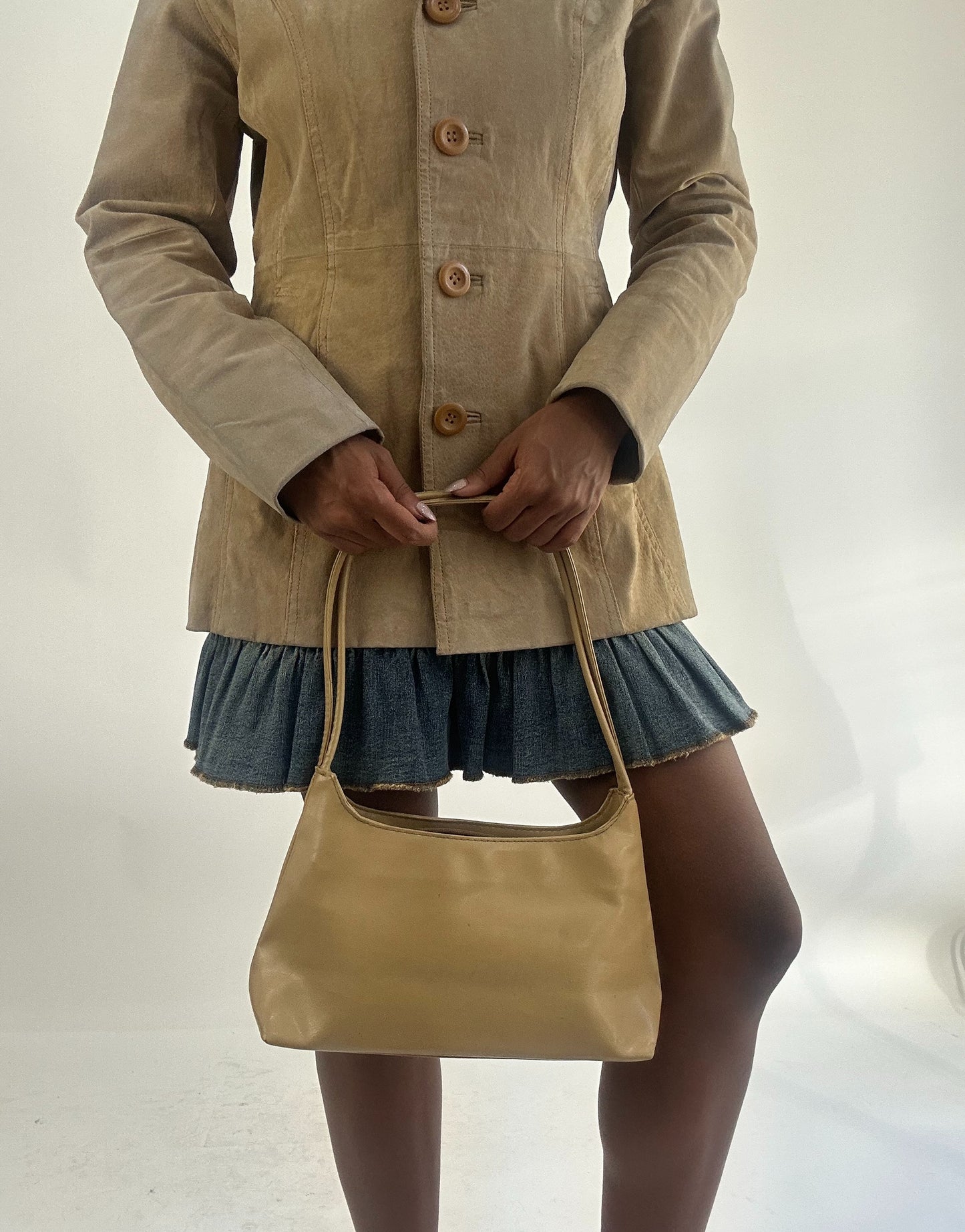 AUTUMN FAVOURITES | beige faux leather handbag