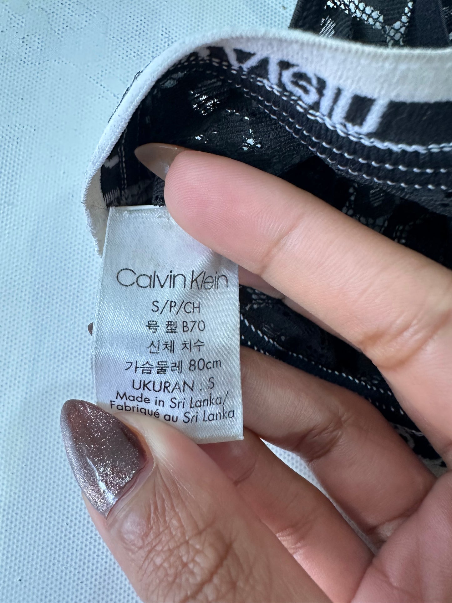 vintage edit: valentine’s day | small black calvin klein lace bralette