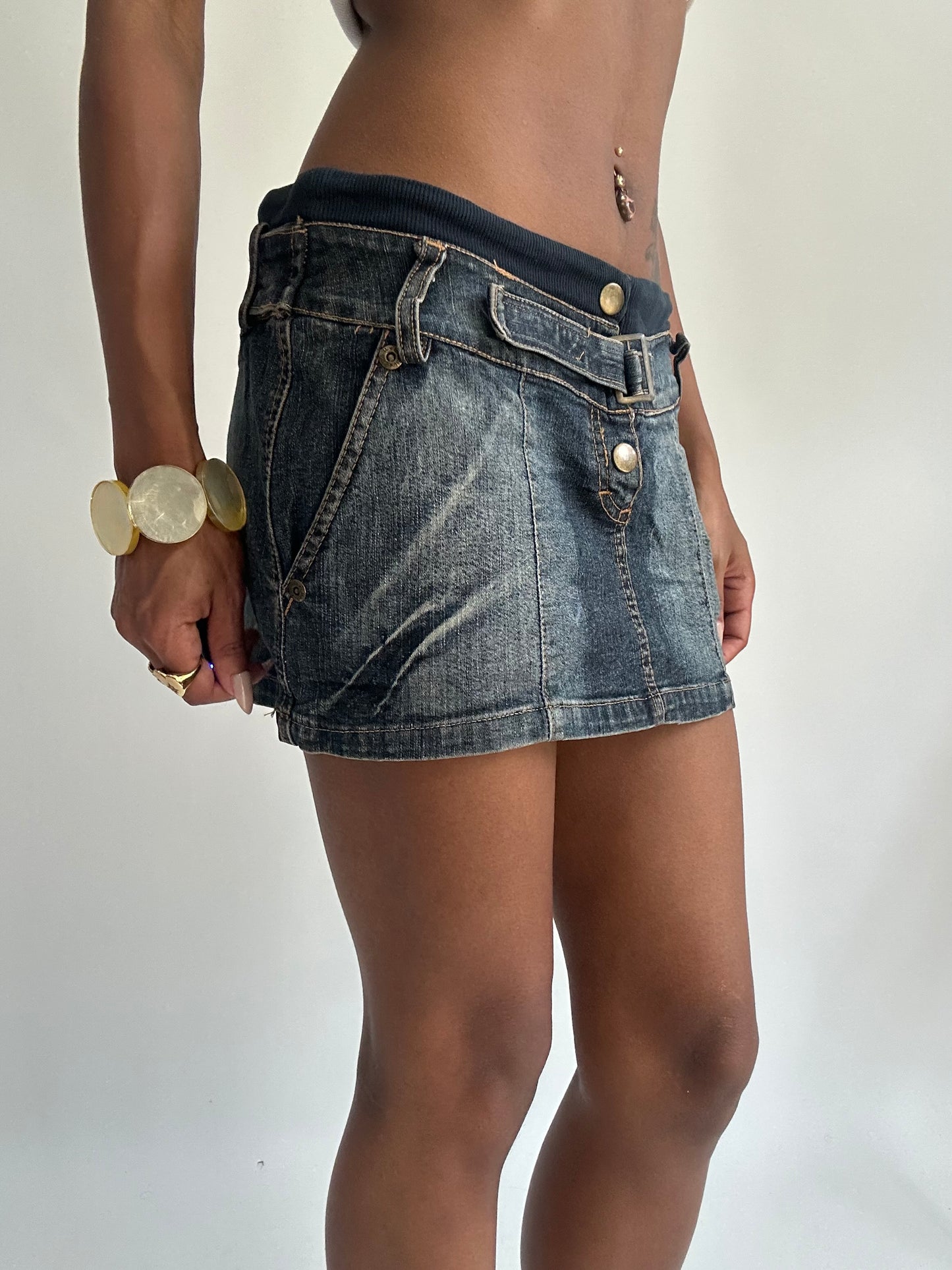 summermaxxing drop | small/medium blue denim mini skirt