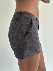 ‼️ | dark grey tweed style shorts