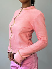 BEST PICKS | small pink diesel zip up long sleeve top