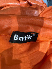 Y2K| medium orange shimmery top