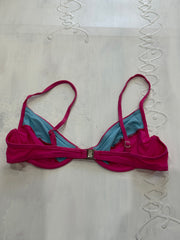 spring edit | small pink floral cutout bikini top