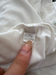 aquamarine drop | medium white butterfly applique sleeveless top