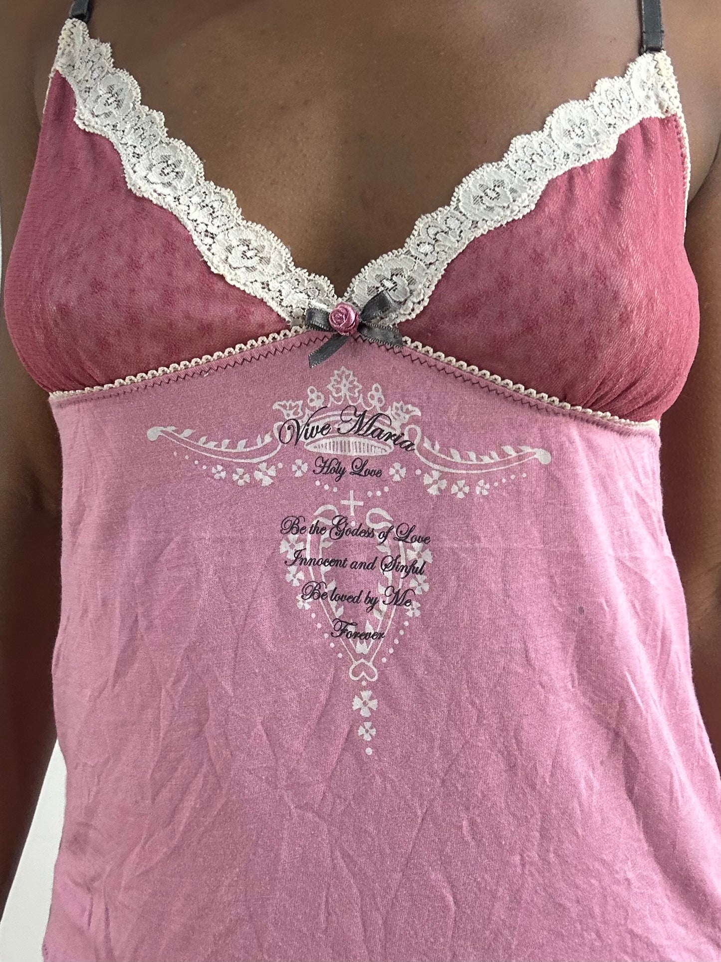 BEST PICKS | small pink vive maria cami top with lace details