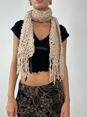 💻AUTUMN ESSENTIALS | beige knitted scarf