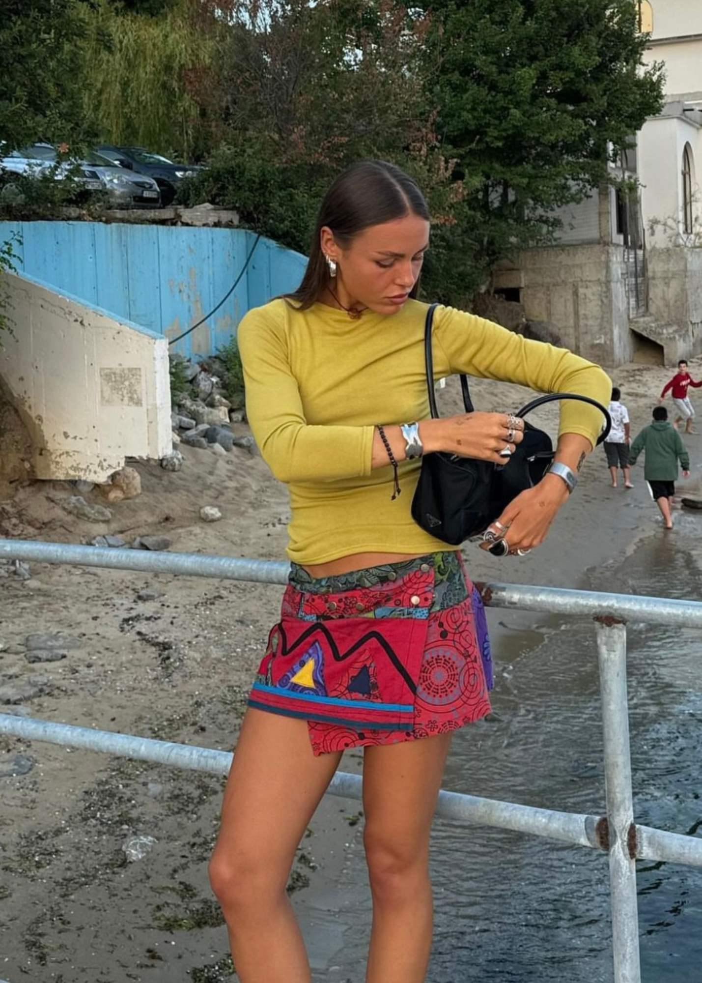 the margot long sleeve in chartreuse