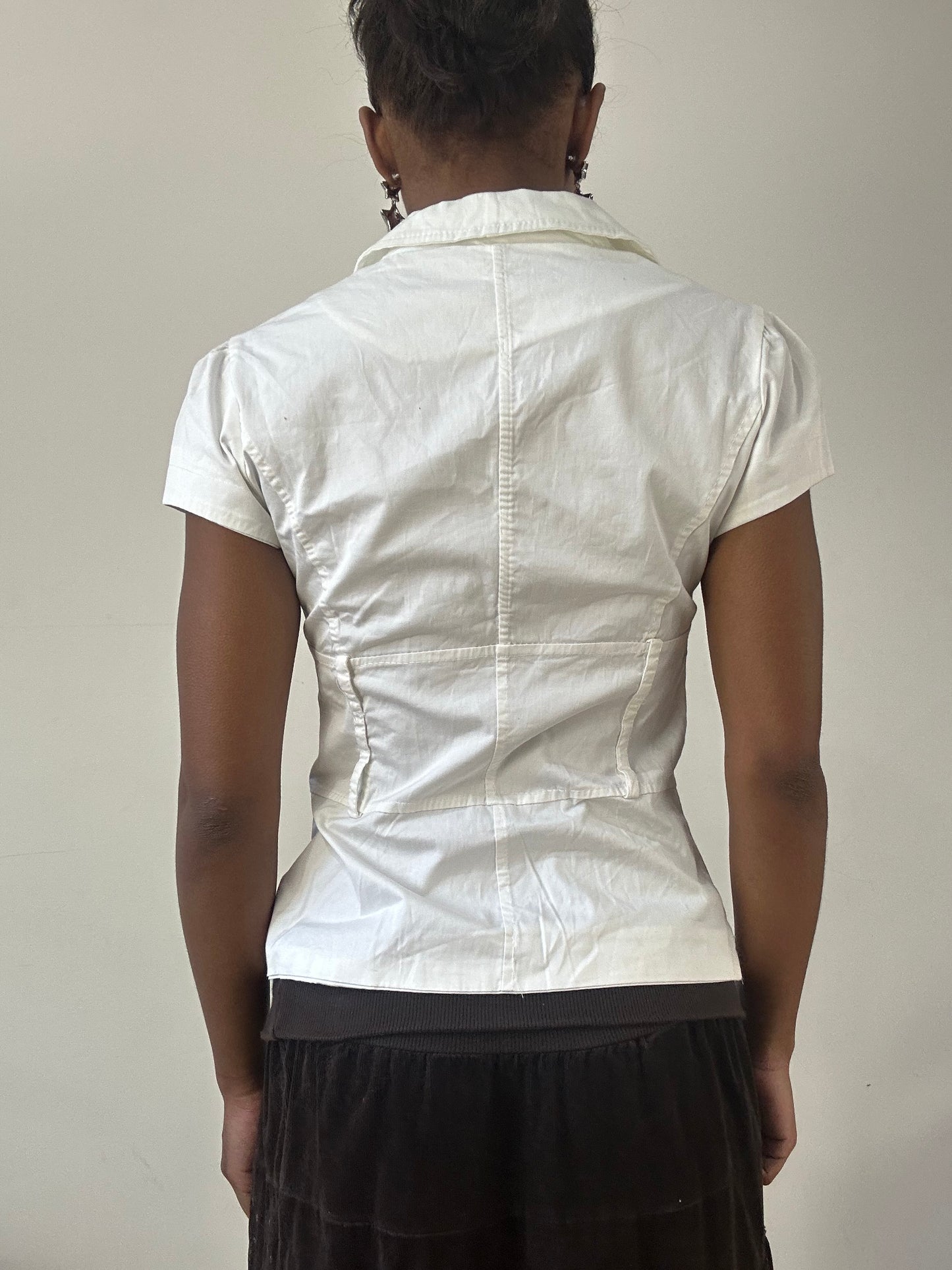 BEST PICKS | small white collared blazer style top