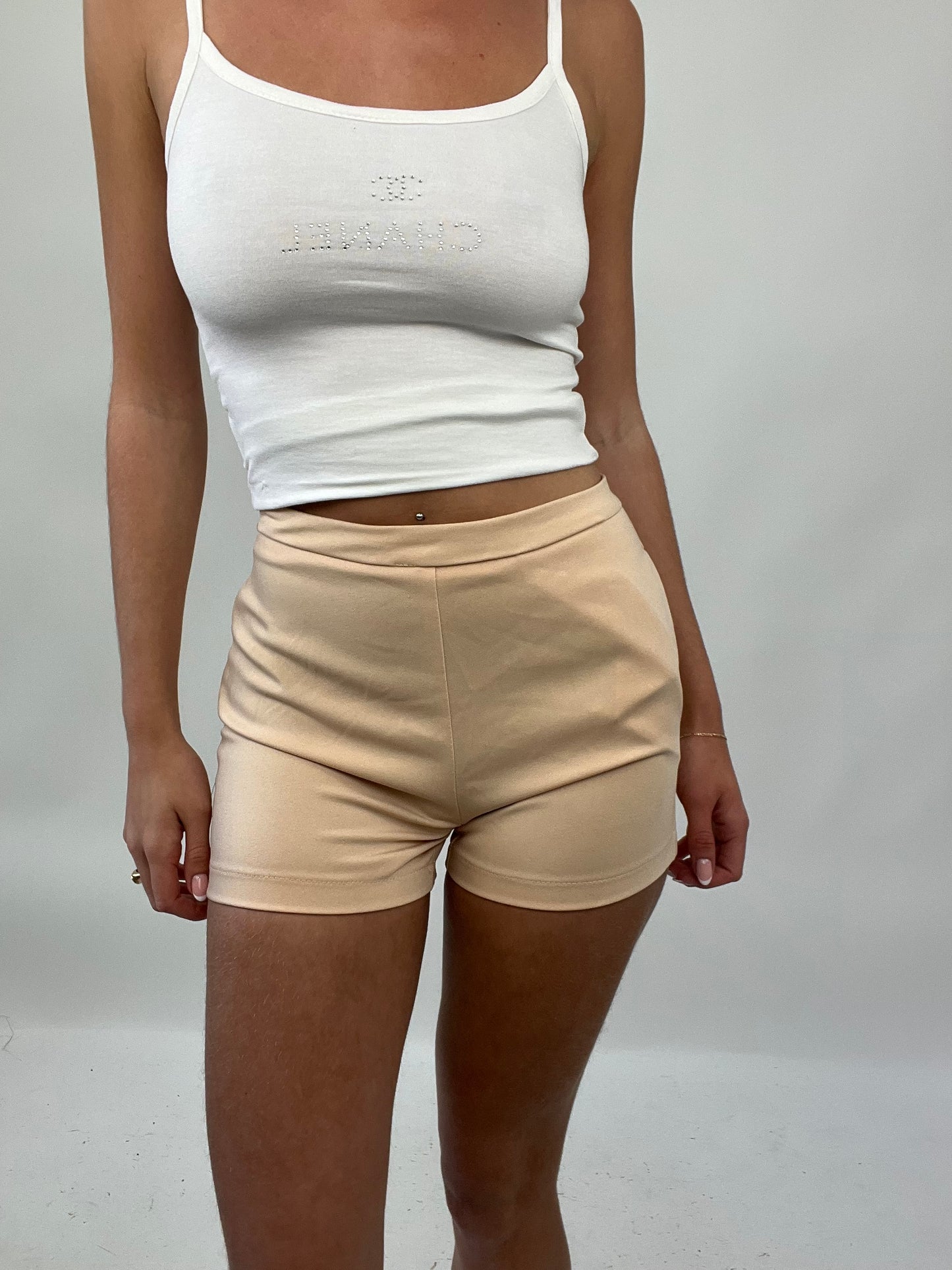 PALM BEACH DROP | small peach mini shorts