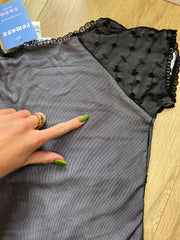 #318 SAMPLE SALE | Extra Pequena Maria Branca Vestido Superior