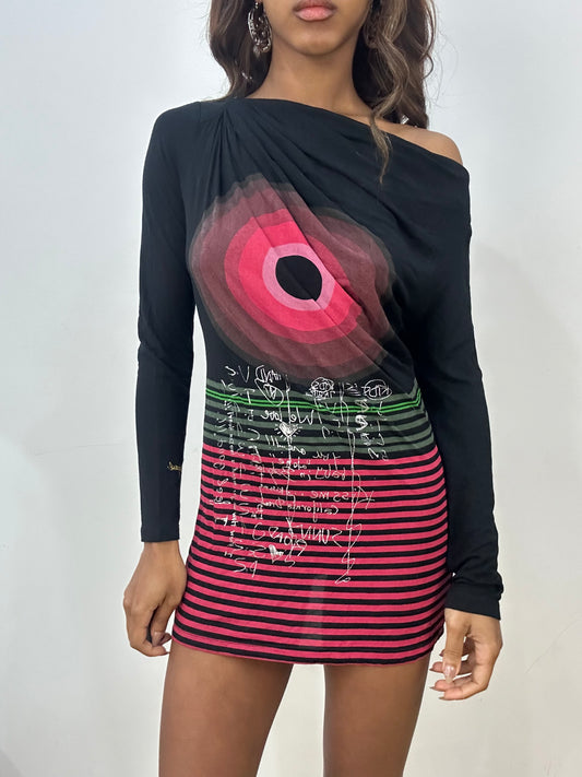 vintage edit: fashion week | small black desigual mini dress