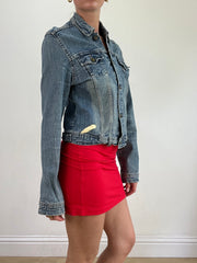 💚 miley cyrus edit | medium blue light wash morgan de toi denim jacket