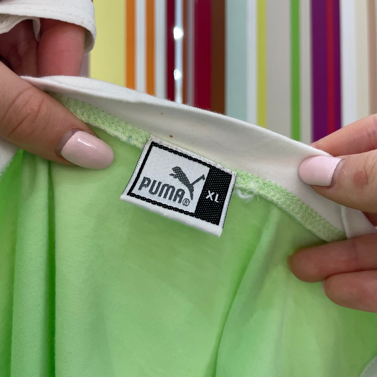 💻ELEVATED SPORTSWEAR DROP | small green puma cami with contrast trim