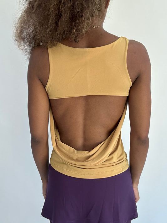 ‼️ | small green open back tank top