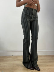BEST PICKS | small grey and navy stripy high waisted trousers