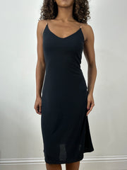 vintage edit thirty-four | extra small black kookai midi dress