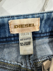 vintage edit thirty-four | extra small blue diesel denim mini skirt