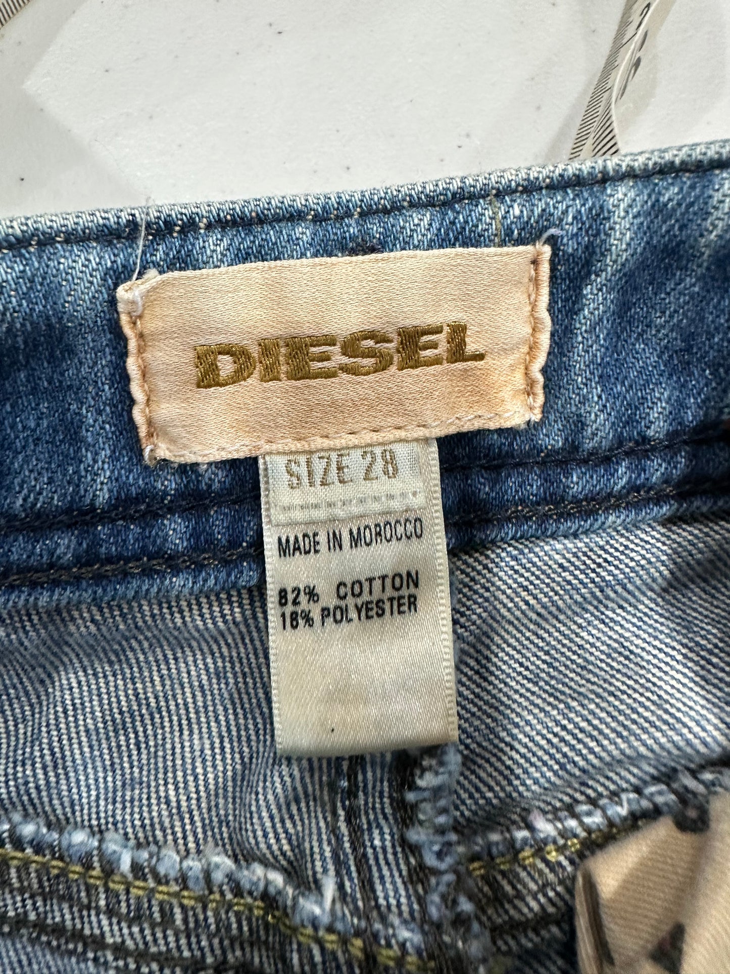 vintage edit thirty-four | extra small blue diesel denim mini skirt