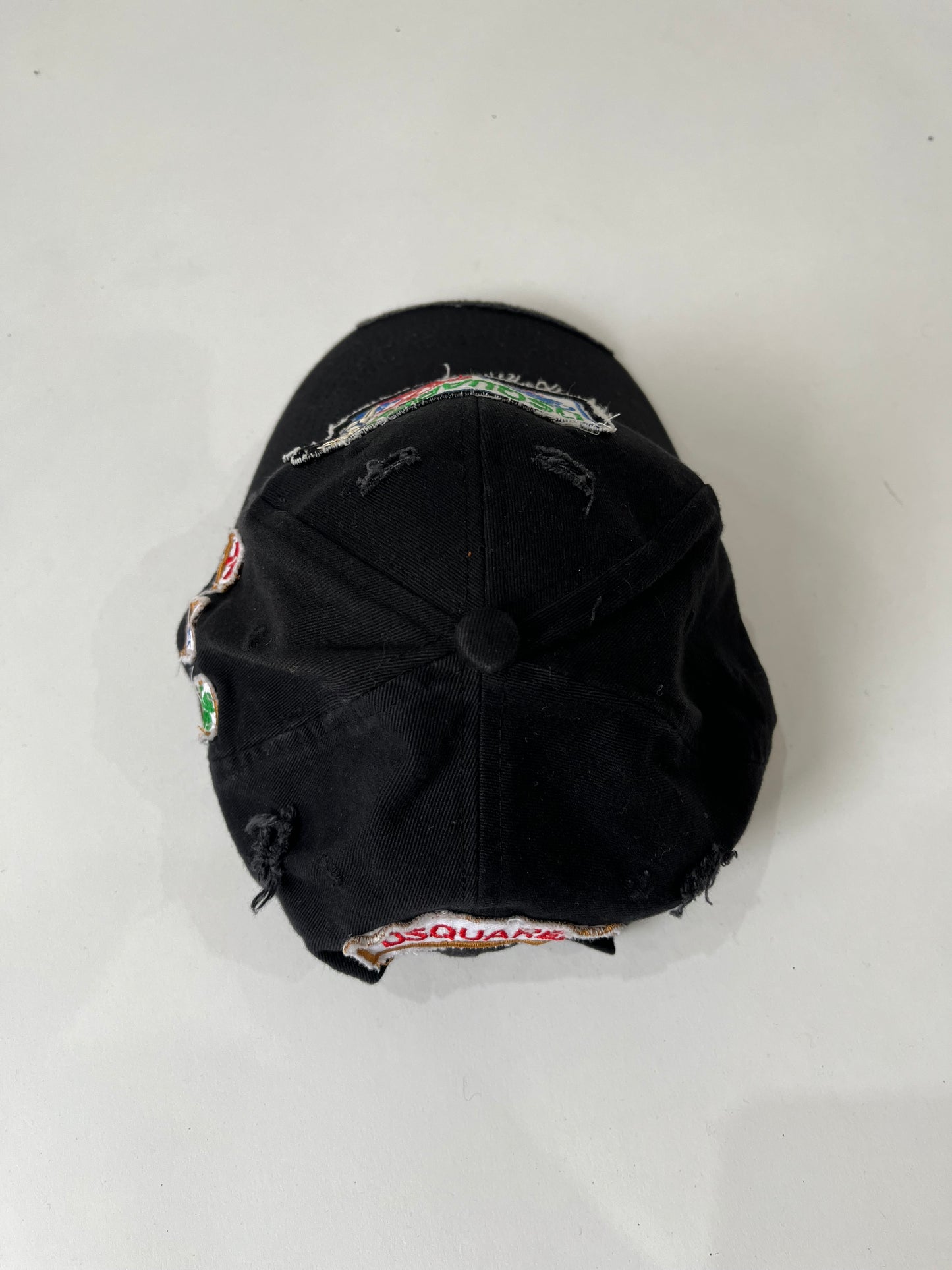‼️ black pattern detail cap