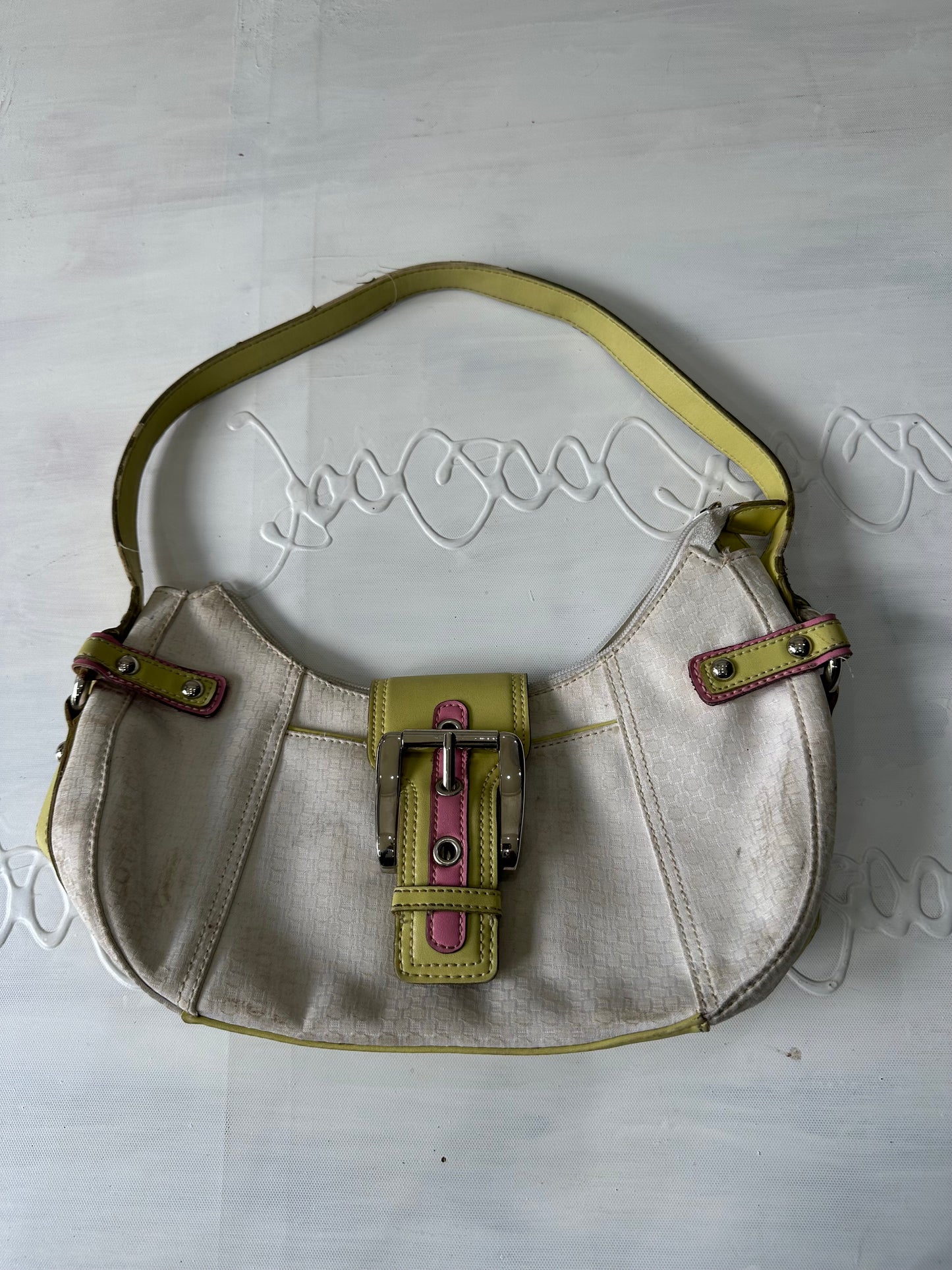BEST PICKS | white nine west shoulder bag with buckle detail