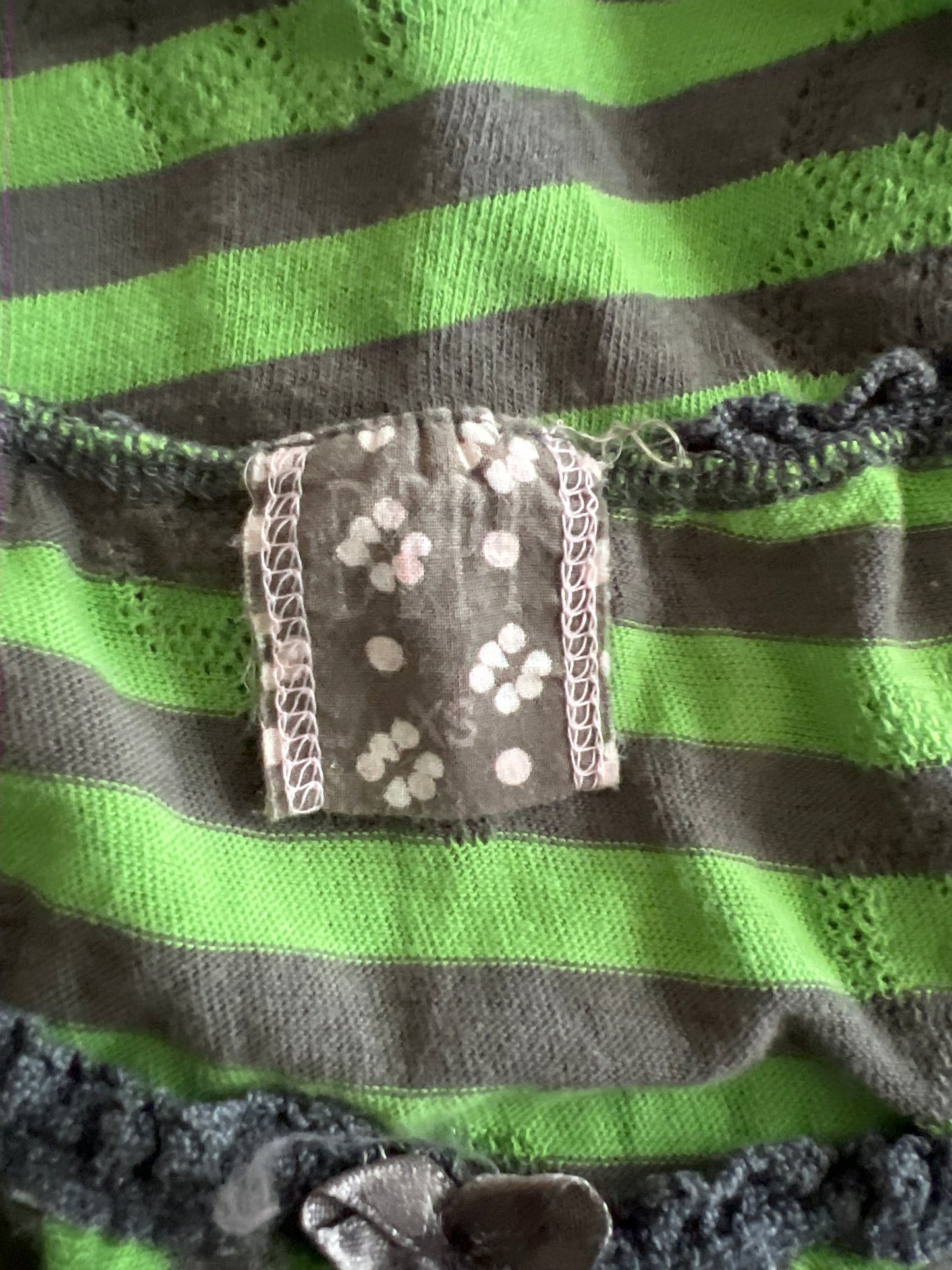 gilmore girls | small green striped camisole top