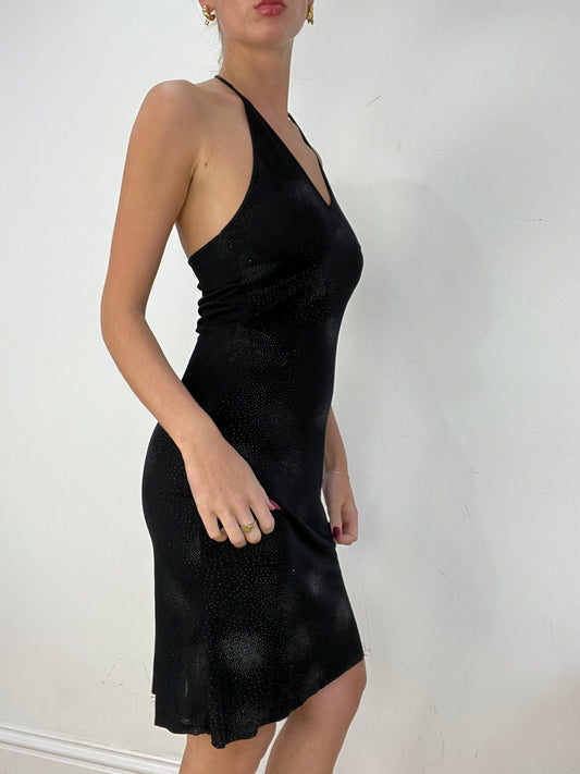 vintage edit fourteen | medium black halterneck dress