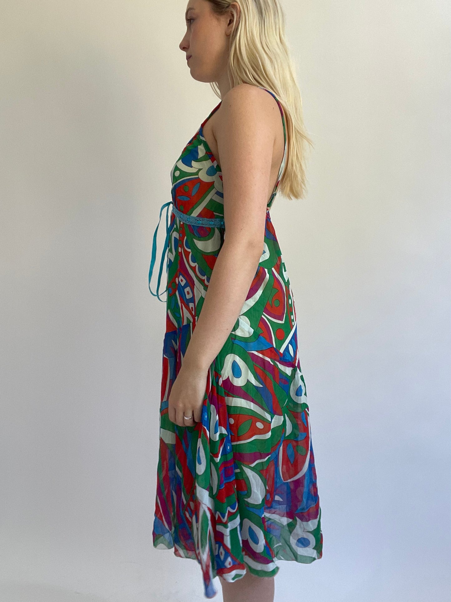 Y2K| small multicoloured midi dress