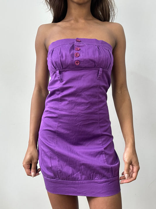 easter edit | small purple bandeau mini dress
