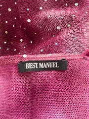 SATC drop | taille: S · couleur: violet · article: haut · détails: strass