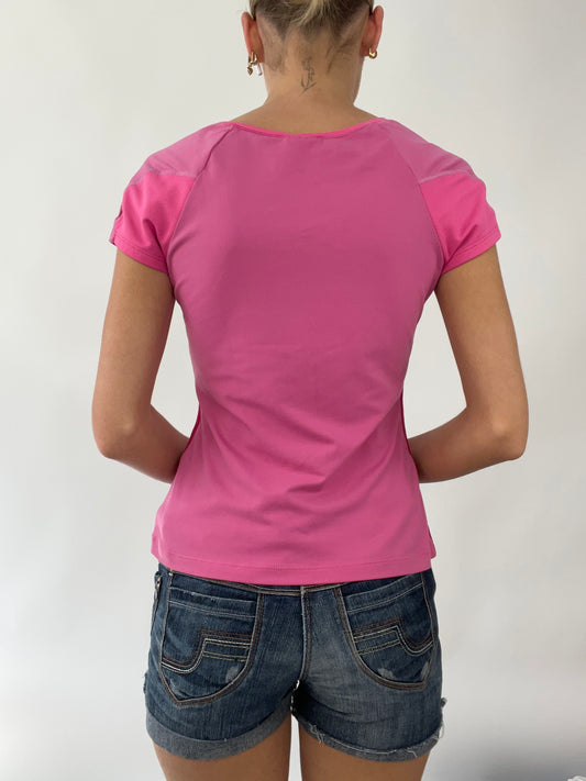 💻EUROS DROP | small pink nike sporty t-shirt with mesh panels