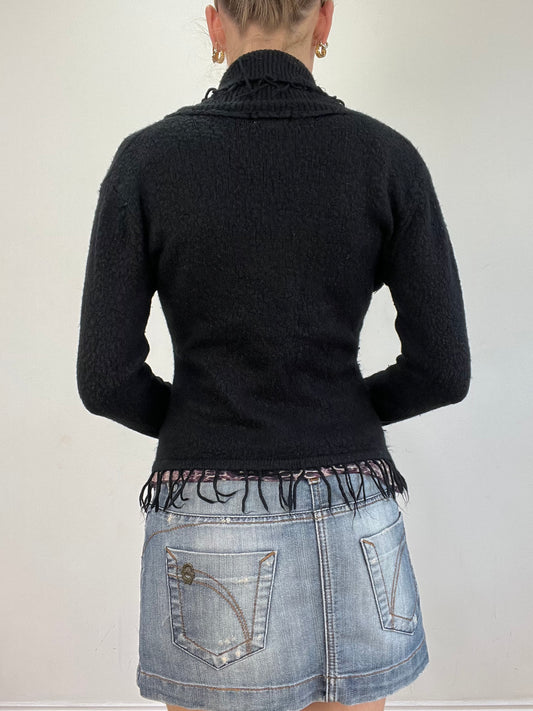💻💚vintage edit twenty | small black cardigan