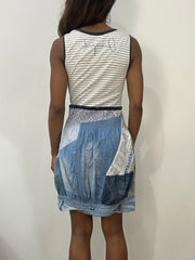 vintage edit: fashion week | small blue desigual midi dress