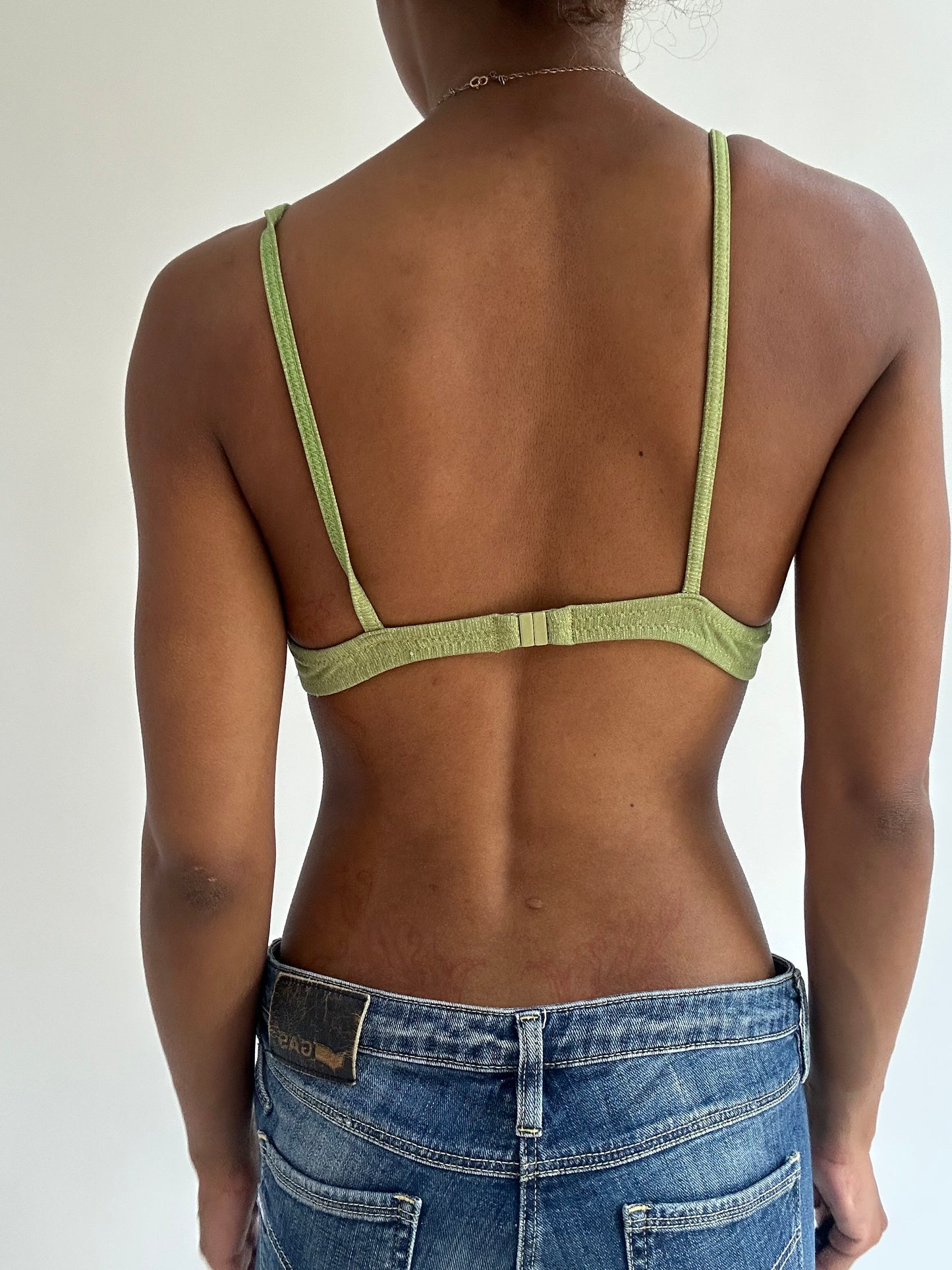 BEST PICKS | small green iridescent print bikini set