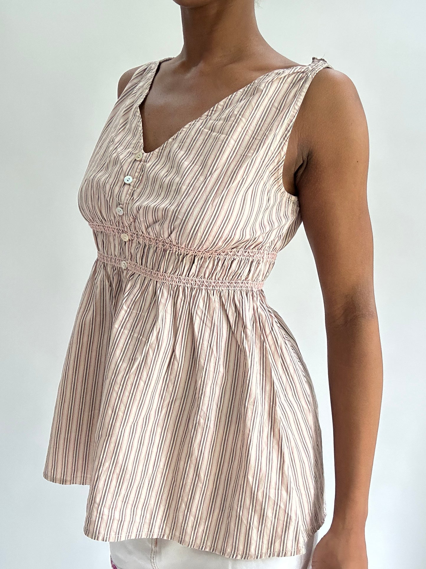 BEST PICKS | small/medium pink old gap striped peplum top