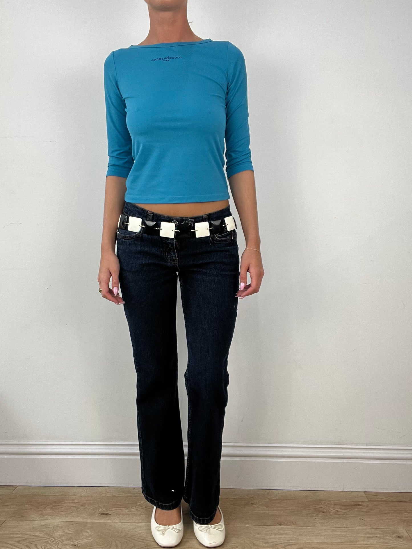 💻 DINNER PARTY | small black and white square belt
