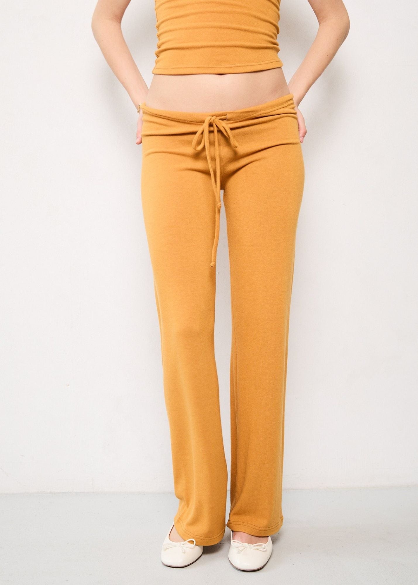 the margot trousers in burnt orange