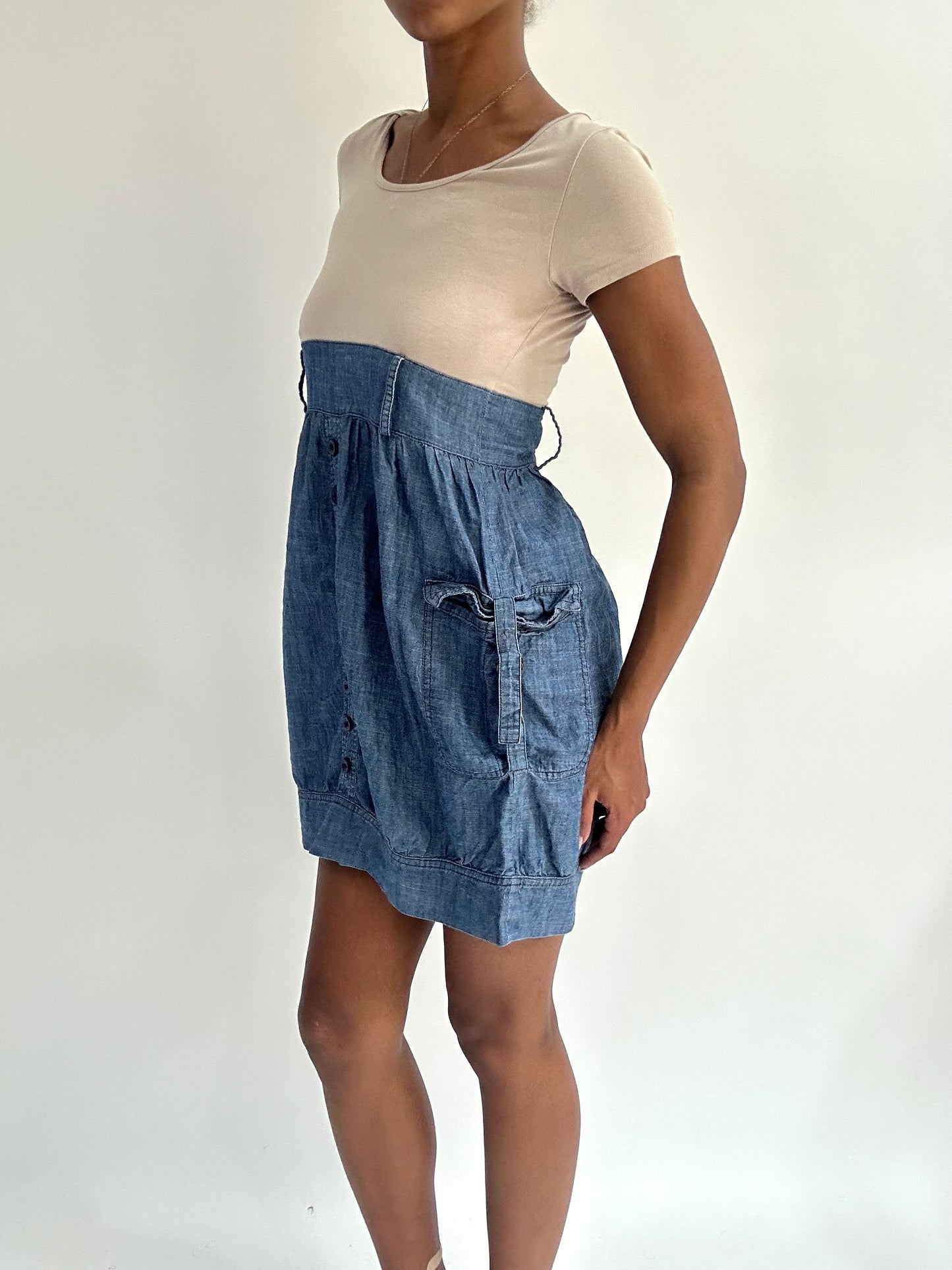 summermaxxing drop | small blue orsay denim mini dress