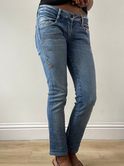 vintage edit: festival | O pequeno denim azul diesel Jins com detalhes de embriaguez