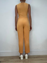 vintage edit fourteen | small orange orsay knit jumpsuit
