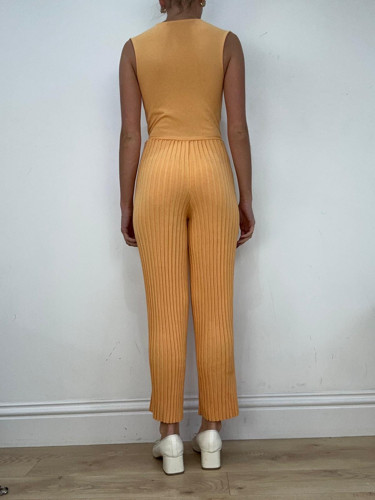 vintage edit fourteen | small orange orsay knit jumpsuit