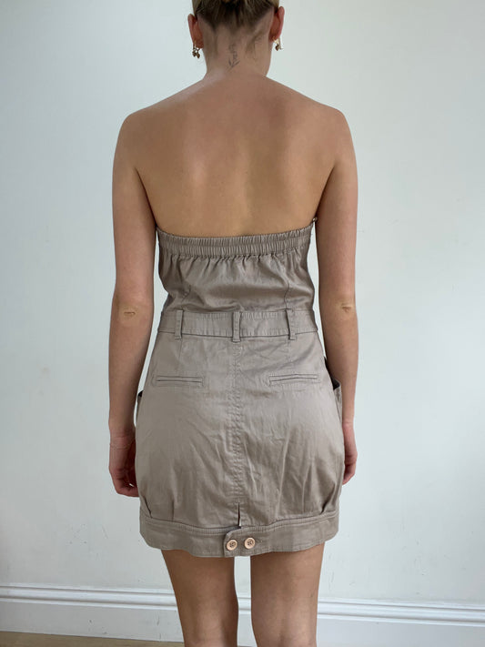 BEST PICKS | small beige bandeau cargo style dress